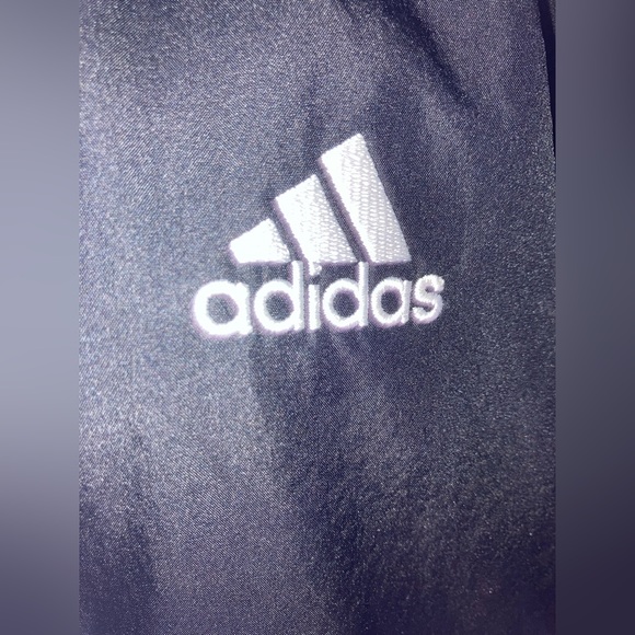 Adidas Men’s Clima Proof 100% Polyester Lightweight Black Windbreaker Jacket Lg - Picture 15 of 16